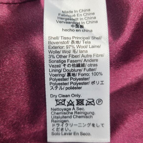 J Crew Petite Palais Double Breasted Topcoat Italian Wool Coat Jacket Green 2P - Picture 9 of 9